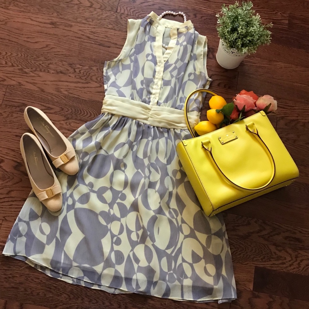 DR12 Geometric Pattern Dress